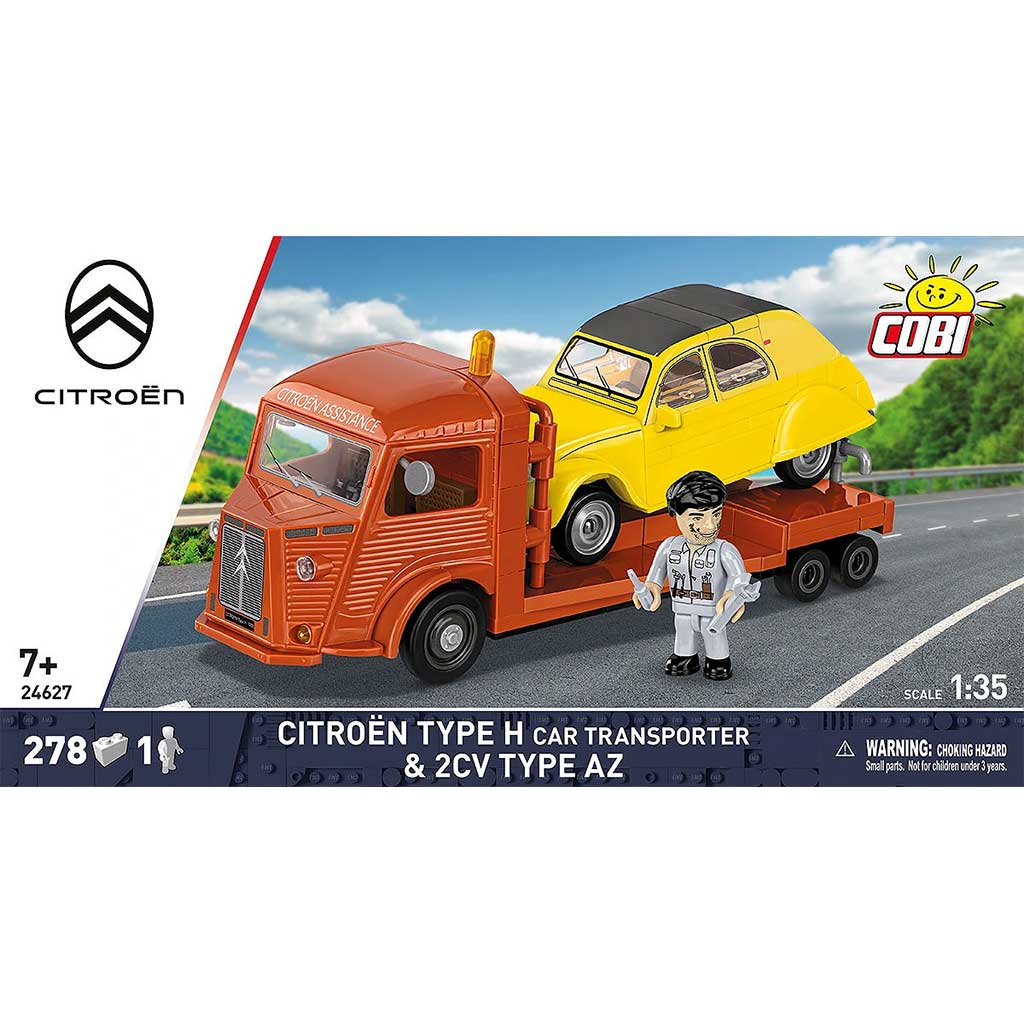 COBI: Citroën Type H Autotransporter &amp; 2CV Type AZ Auto-Bauset (24627)