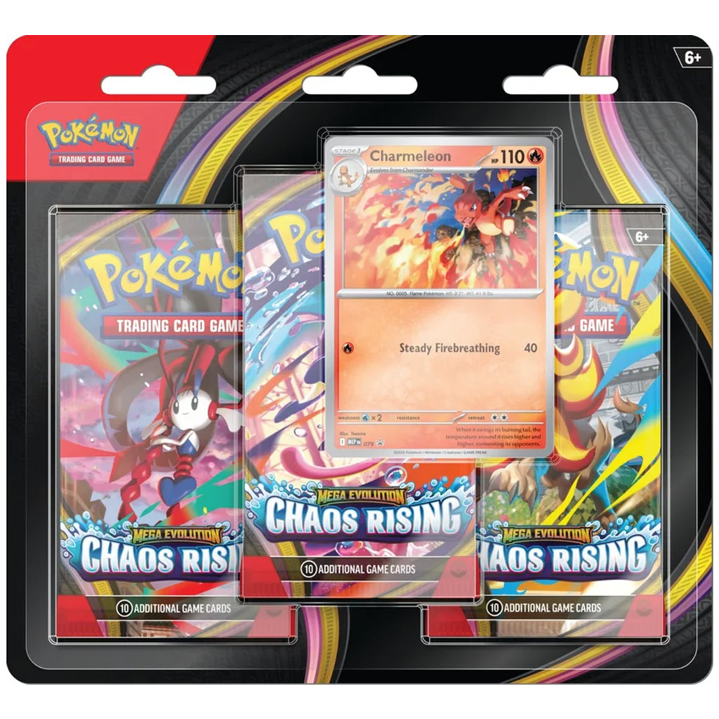 Pokémon TCG: Mega Evolution Chaos Rising, 3er-Blister