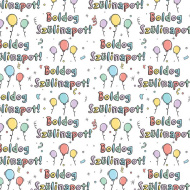 Alles Gute zum Geburtstag! bedrucktes Geschenkpapier 100 x 70 cm