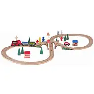 8-teiliger Holzeisenbahn-Set