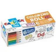 ABC Mini-Malrolle mit 6 Mini-Buntstiften - Carioca