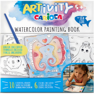 ARTivity: Aquarell-Ausmalbuch „Meerestiere“ mit Pinsel – Carioca