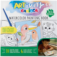 ARTivity: Tiere Aquarell-Ausmalbuch mit Pinsel – Carioca