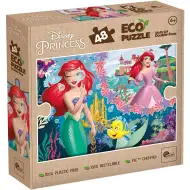 Ariels zwei Welten 2-in-1 Eco Mini Puzzle und Malset, 48 Teile, 35x25 cm – Lisciani