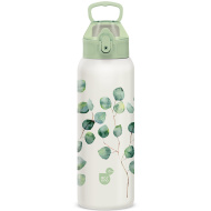 Ars Una: 3D Botanic Leaf doppelwandige Metall-Trinkflasche 700 ml