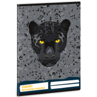 Ars Una: Black Panther – panthergemustertes Hausaufgabenheft, 38 Blatt, A5