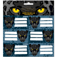 Ars Una: Black Panther verpackte Heftaufkleber 3 x 6 Stück