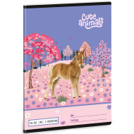 Ars Una: Cute Animals - Pferd, liniertes Heft für die 2. Klasse, A/5, 16-32