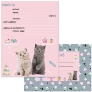 Ars Una: Cute Animals Tea Party – 10er-Einladungsset mit Katzenmotiv und Umschlägen