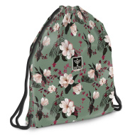 Ars Una: Flowery Green Teenager-Turnbeutel, Sporttasche 37,5 x 46 cm