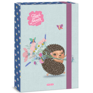 Ars Una: Fresh Flowers Heftbox mit Igelmuster A4