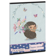 Ars Una: Frische Blumen kariertes Heft A/5 27-32