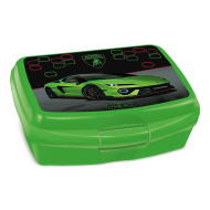 Ars Una: Grüne Lamborghini-Brotdose 16,5 x 6 x 13,5 cm