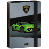 Ars Una: Grüne Lamborghini-Heftbox mit Gummiband A5