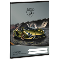 Ars Una: Hausaufgabenheft mit Lamborghini‑Motiv, 38 Blatt, A5