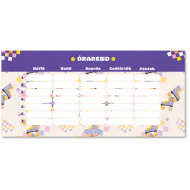 Ars Una: Keep Rolling – ein Blatt, beidseitig bedruckter Stundenplan