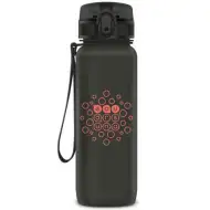 Ars Una: Matt dunkelgraue BPA-freie Trinkflasche 800ml