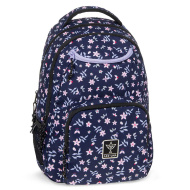 Ars Una: Navy Bloom AU-6 Schultasche, Rucksack 34 x 45 x 26 cm