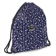 Ars Una: Navy Bloom Teenager-Turnbeutel, Sportbeutel 37,5 x 46 cm