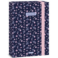 Ars Una: Navy Bloom geblümte Heftbox A4