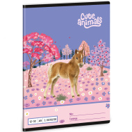 Ars Una: Niedliche Tiere - Pferd A/5, liniertes Schulheft für die 3. Klasse 12-32