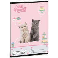Ars Una: Niedliche Tiere - Teeparty liniertes Heft A/5 21-32