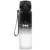 Ars Una: Schwarz-weiße BPA-freie Farbverlauf-Trinkflasche 600 ml
