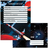 Ars Una: Space Explorer, 10-teiliges Einladungskarten-Set mit Umschlägen