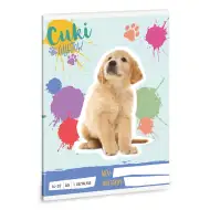 Ars Una: Süße Tiere – Golden Retriever A/5 liniertes Heft für die 1. Klasse 14-32