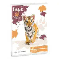 Ars Una: Tapfere Pfoten – Tiger A/5 liniertes Heft für die 1. Klasse 14-32