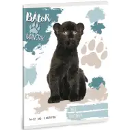 Ars Una: Tapfere Pfoten - Schwarzer Panther liniertes Heft für die 2. Klasse A/5 16-32