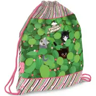 Ars Una: Think Pink Turnbeutel mit Katze, Sportbeutel 32x42 cm