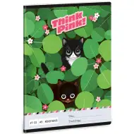 Ars Una: Think Pink kariertes Heft mit Katze, A/5, 27-32