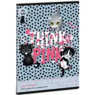 Ars Una: Think Pink süßes Kätzchen-Hausaufgabenheft 38 Blatt A/5