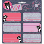 Ars Una: Think Pink verpackte Heftaufkleber, 3×6 Stück