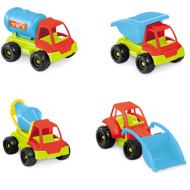 Baustellen-LKW aus Kunststoff, 25 cm, verschiedene Ausführungen, 1 Stück - Mondo Toys