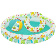 Bestway: Beachtastic aufblasbares Planschbecken 3-in-1-Set Ø 122 x 20 cm