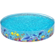 Bestway: Fill N Fun™ Odyssey starrwandiges Planschbecken mit Meeresmotiv Ø 244 x 46 cm