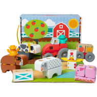 Blockables: Bauernhof-Holz-Bauspielzeug - Melissa &amp; Doug