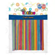 Bunte Holzstäbchen 4x10 mm, 100er Set