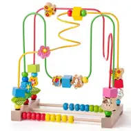 Bunter Kugellabyrinth mit Abakus - Woodyland