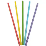 Buntes 50er-Set Papierstrohhalme