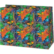 Cardex: Dino-Skateboard-Party Geschenktasche, große Größe, 26,7x13,7x33cm