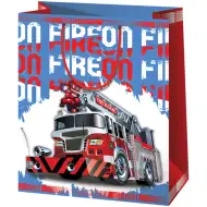 Cardex: Geschenktasche in Gigantgröße mit Feuerwehrauto-Motiv, 40x20x56 cm