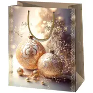Cardex: Geschenktasche mit goldenen Verzierungen, groß, 26x13x33cm