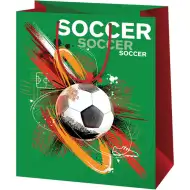 Cardex: Geschenkttasche mit Fußballmuster, mittlere Größe, 17,8x10x23 cm
