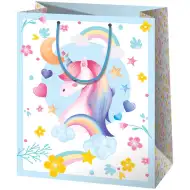 Cardex: Riesige Geschenktasche mit Einhornmuster, 40x20x56 cm