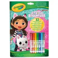 Crayola: Mal- und Aktivitätsbuch - Gabis Puppenhaus mit 7 Filzstiften