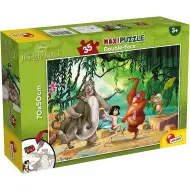 Das Dschungelbuch 2-in-1 Maxi-Puzzle mit 35 Teilen und Malbuch 70x50 cm – Lisciani