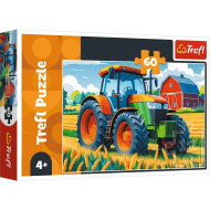 Der Traktor des Bauern - 60-teiliges Puzzle - Trefl